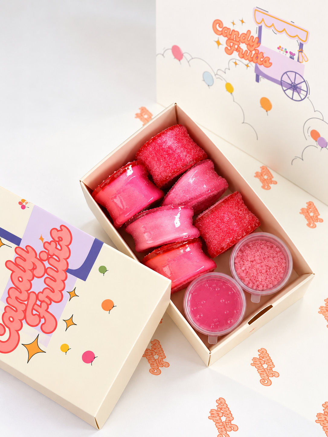 Candied Marshmallows ( PinkRaspberry Flavour )